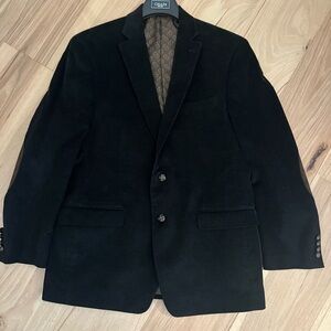 Chaps Black Corduroy Sport Coat Blazer